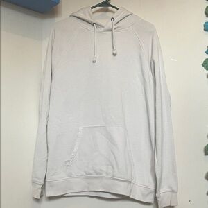 George White Pullover Hoodie with Kangaroo Pocket